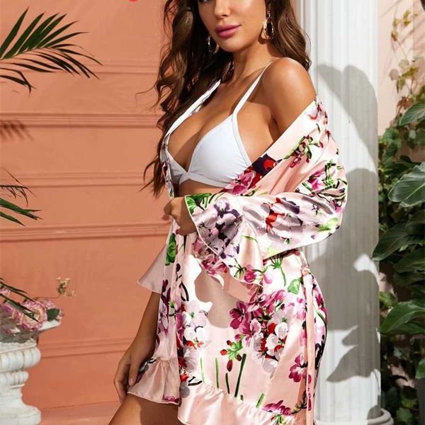 

factoryfpmaspring style long sleeve pajamas pink new home can wear robes, Black;white