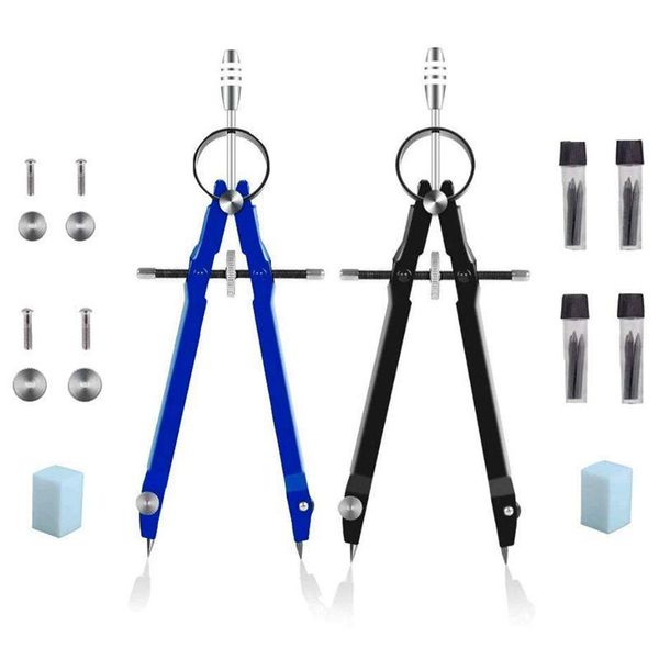 

professional compass with lock, compass for geometry, 6inch spring bow compass, precision math, drafting compass, compas