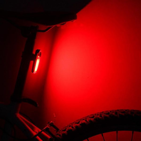 

ipx5 bicycle light waterproof bike taillight led usb rechargable safety back light riding warning saddle bike rear lamp