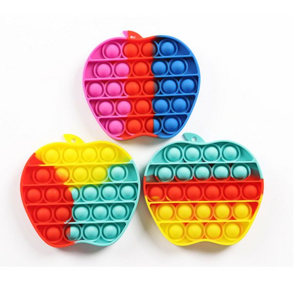 

apple shape push pops bubble sensory toy autism needs kid funny anti stress pops it fidget toy stress squishy stress reliever g11802