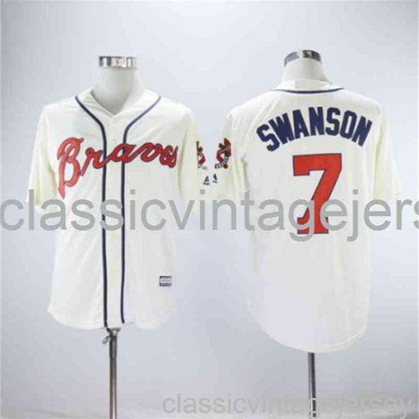 

embroidery dansby swanson american baseball famous jersey stitched men women youth baseball jersey size xs-6xl, Black