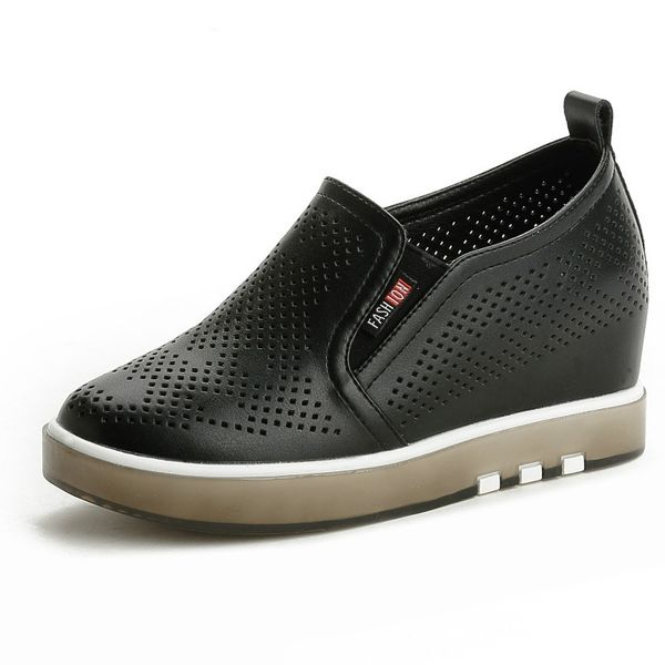 

breathable hidden wedge high heels 6cm sneakers fashion womens increased internal casual sport shoes for women platform aa-533