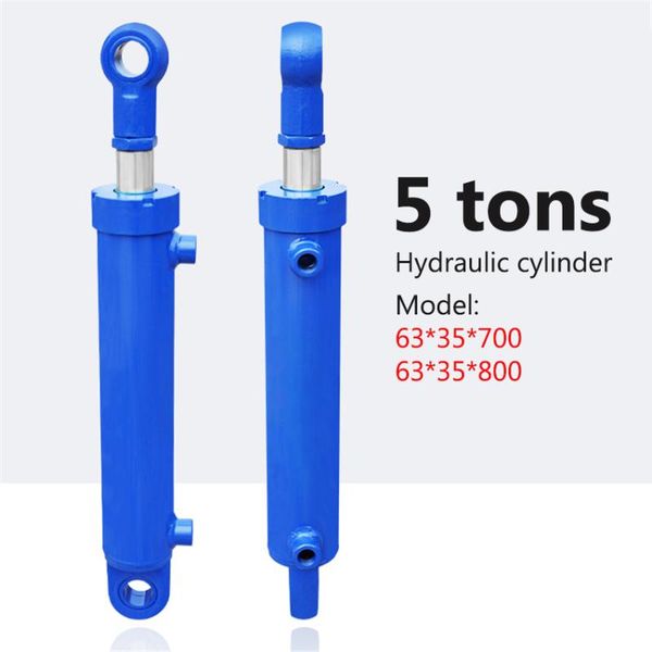 

power tool sets 63*35*700-800mm hydraulic oil cylinder heavy duty two-way lifting small wood splitter 5 tons