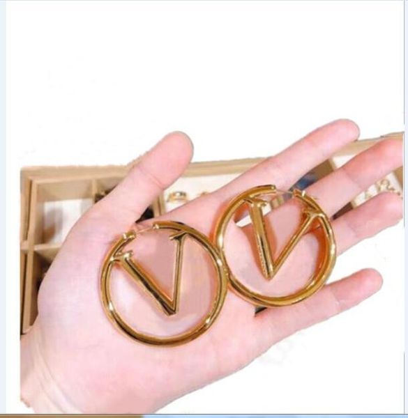 

luxury women wedding jewelrys charm earrings 18k gold ear studs luxury designers jewelry with gift box, Golden