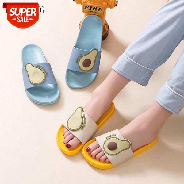 

lcizrong cartoon women slippers cute 3d avocado bathroom shower room ladies slides non-slip female male indoor couple shoes #qu8l, Black