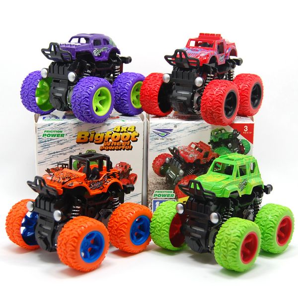 

1:36 scale 4wd off-road vehicle bigfoot wheel stunt car practical ability kids toys inertia friction power car diecast model cars