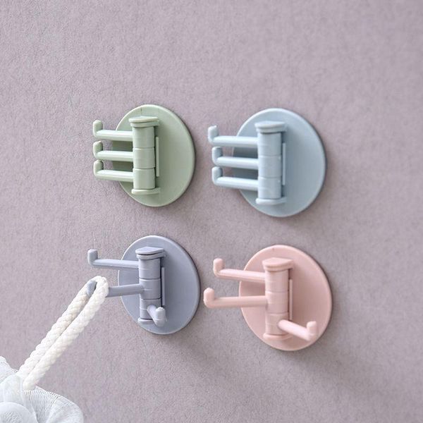 

5kg load seamless glue hook can rotate strong glue hook kitchen kitchen bathroom wall hanging towel towel sundries storage rack tool