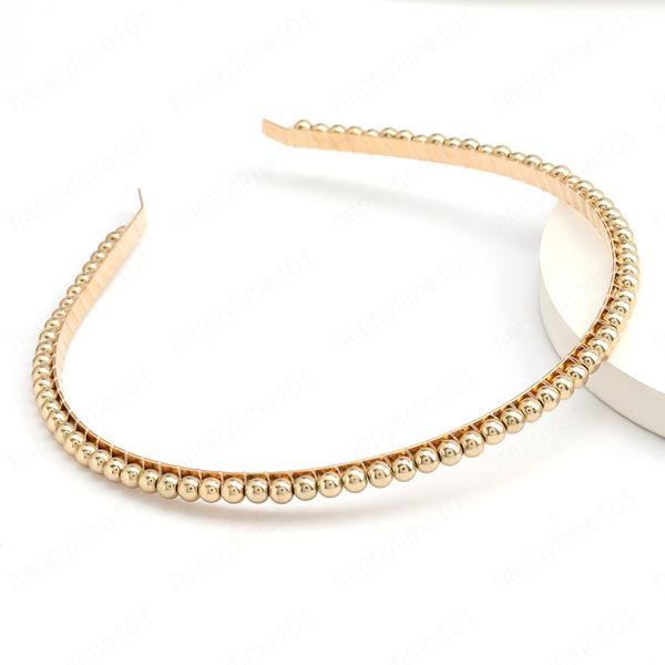 Alla moda semplice in lega CCB Bead Hairband Lady Personality Party Fasce Temperamento Gioielli Accessori per capelli