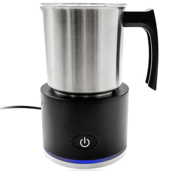 

camp kitchen milk frother, electric frother and steamer, large capacity automatic foam maker for & cold foam, stainless steel c