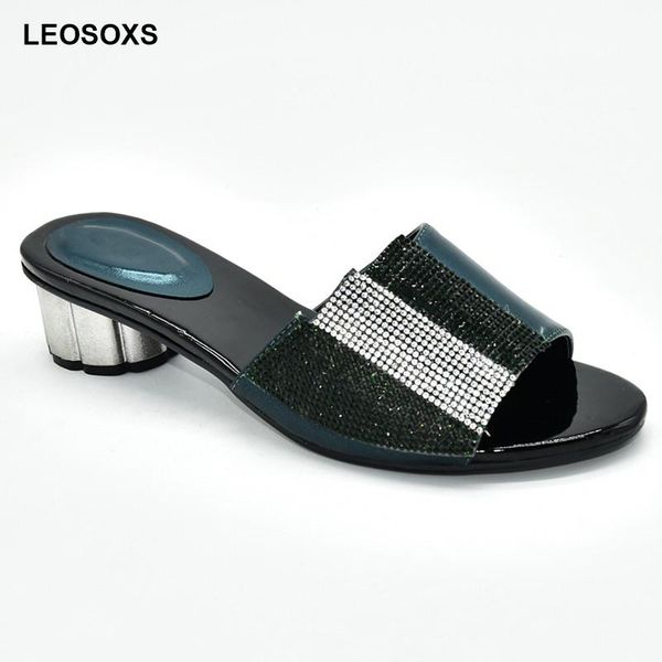 

dress shoes nigerian party pump women luxury 2021 rhinestone wedding selling italian style slingbacks african slippers, Black