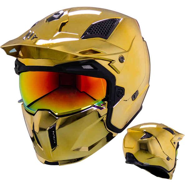 Nuovo casco da motociclista Caschi integrali modulari Alta qualità DOT ECE Approvato Personalità Off Road Moto casco intercambiabile