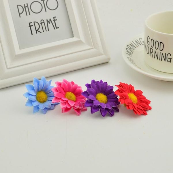 

500pcs 5cm artificial flowers diy wreath wedding decora door lintel flower silk daisy fake sunflower stamens han jllshc