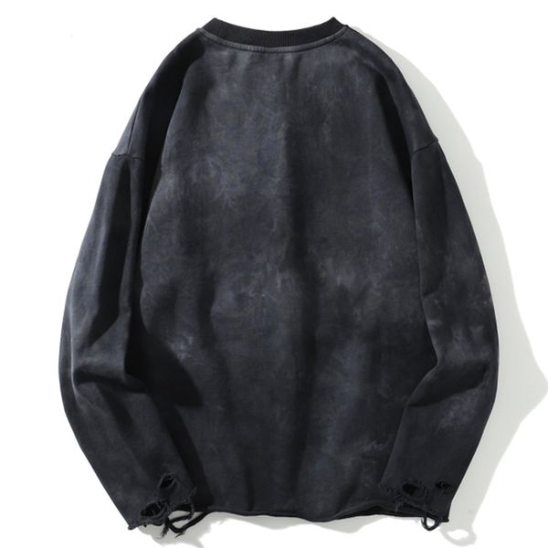 

new africa 2021 aden hip hop cobweb pit printed pullover fall harajuku square famous street fashion casual clothing cotton men's i1nq, Black