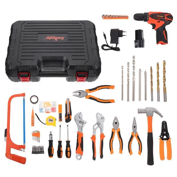 

power tool sets 63pcs/set sturdy multifunction home repair set hand kit