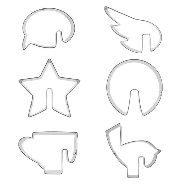 

baking moulds stainless steel hanging cup series cake cookie cutter mold biscuit mould diy fondant pastry decorating tools 6pcs/set
