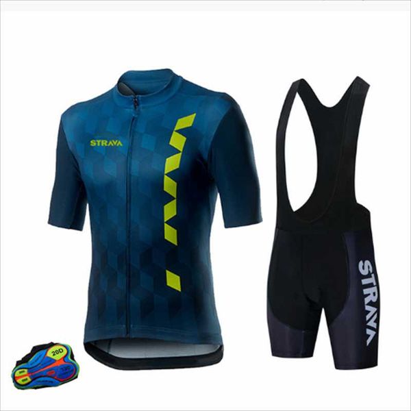 

racing sets strava triathlon bike road sport clothes shirts for men 2021 bicycle team full sleeve cycling uniform sportswear, Black;blue