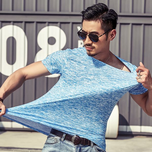 

2021 new arrival brand short-sleeved cotton t shirt men solid elastic camouflage t-shirt mens o-neck slim comfortable tshirt camisa naw7, White