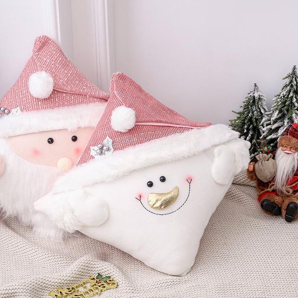 

cushion/decorative pillow christmas cute pink old man cushion snowman home decoration for kids room party sd012#d
