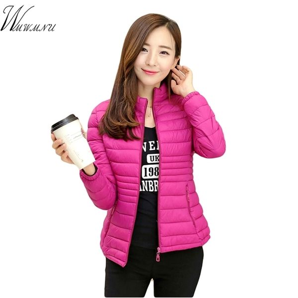 

mom's casual big size l-5xl ultra light cotton down short jacket women selling ladies bomber jackets slim waist outwear 211008, Black