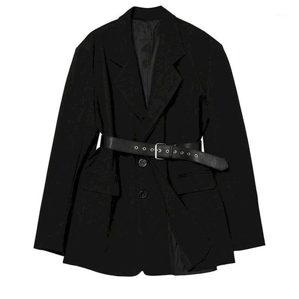 

black french small blazer jacket 2021 autumn female retro british style waist suit temperament all-match trend lady, White;black