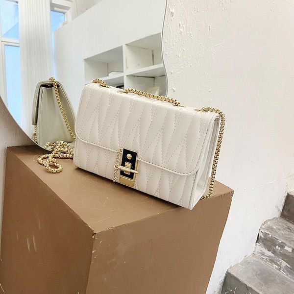 

new small casual square cross-border 2021 fold chain bag korean shoulder messenger fashion temperament tecur