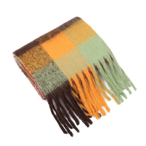 

wholesale women scarf brand cashmere winter scarves designer blanket mens scarves type colour chequered tassel i, Blue;gray