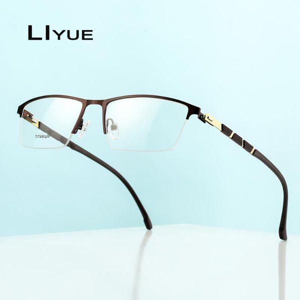 

fashion sunglasses frames square glasses frame women men optical eyeglasses 2021 myopia prescription eye metal spectacles eyewear, Black