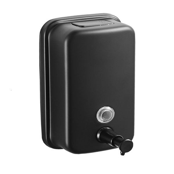 

2021 new wall mounted black bathroom hand liquid dispenser/kitchen soap dispenser 304 stainless steel shampoo bottles ujvm