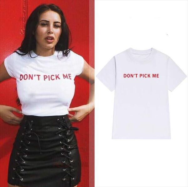 

dont pick me red letters mens men cotton casual funny for lady yong tee hipster tumblr ins drop, White;black