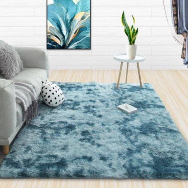 

carpets tie dyeing plush soft fluffy rugs anti-skid shaggy area rug dining room home bedroom floor mat