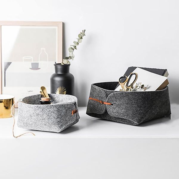 

storage baskets felt box desktray fruit bowl collecting basket sundry collection-boxes organizers bins boxes fe