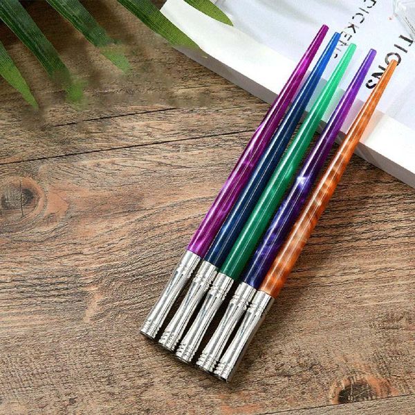 

starry sky english oblique calligraphy scrip dip pen nib holder resin metal handwriting fountain gift