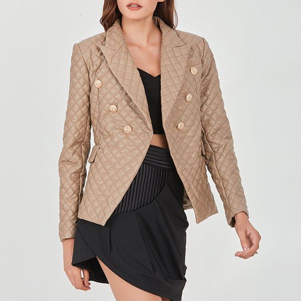 

women's jackets winter plaid cotton lapel long sleeve fashion short simple pocket split casual 1rwj, Black;brown