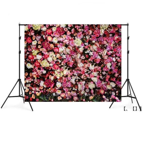 New3D Rose Flower Theme Fotografia Fundo 150 * 200cm Casamento Nupcial Newborn Chuveiro Festa de Aniversário Foto Photo Photo RRD12389