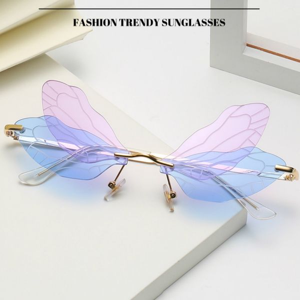 

sunglasses transparent fashion dragonfly gradient accessories men frameless sunglasses for of and women 7 styles sunglasses universal s cqad