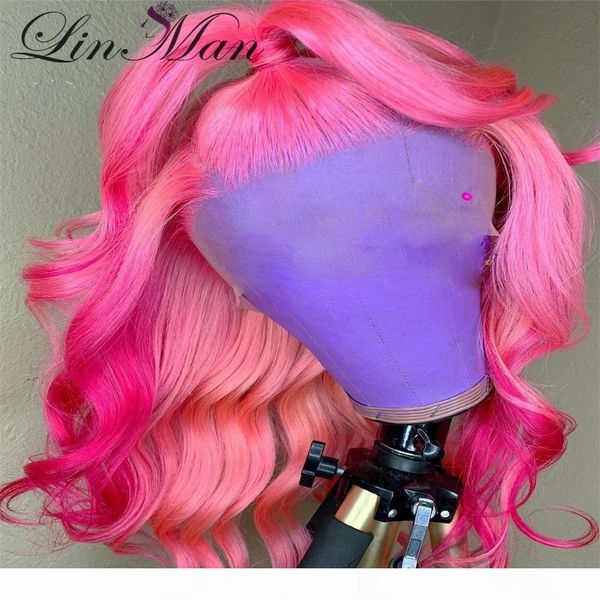 

loose wave human hair wigs t part lace front wig for black women pre plucked with baby linman, Black;brown