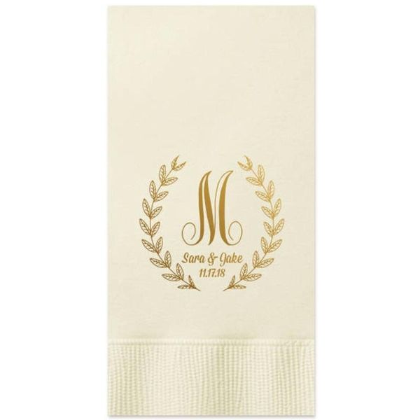 

kitchen paper custom wedding engagement party napkins personalized cocktail beverage bar reception
