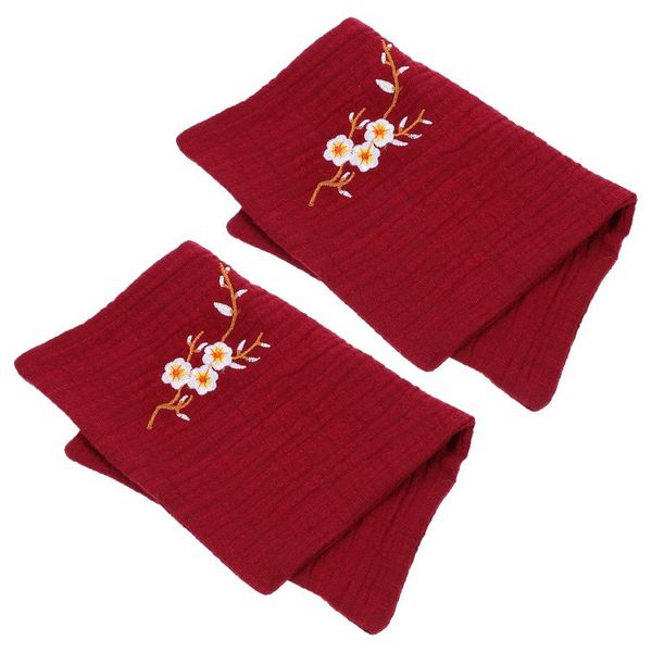

table napkin 2pcs vintage embroidered tea napkins cloth bowl teapot cleaning towel