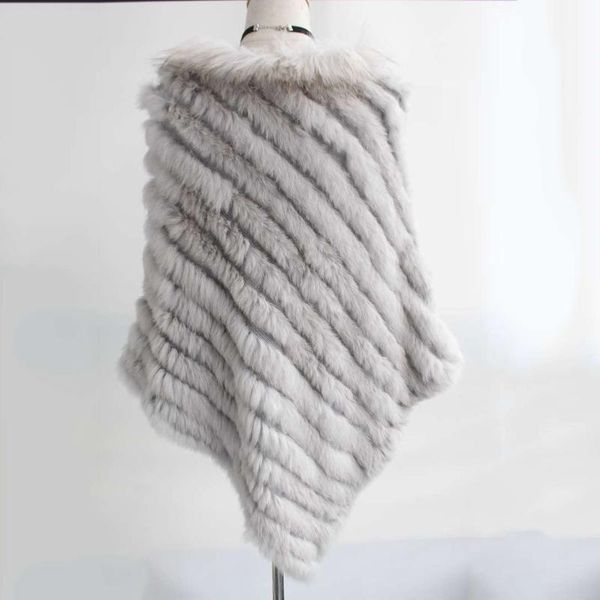 

scarves mujer bufanda autumn winter shawls women cape fur poncho triangular shawl wrap pullovers knitted cloak, Blue;gray