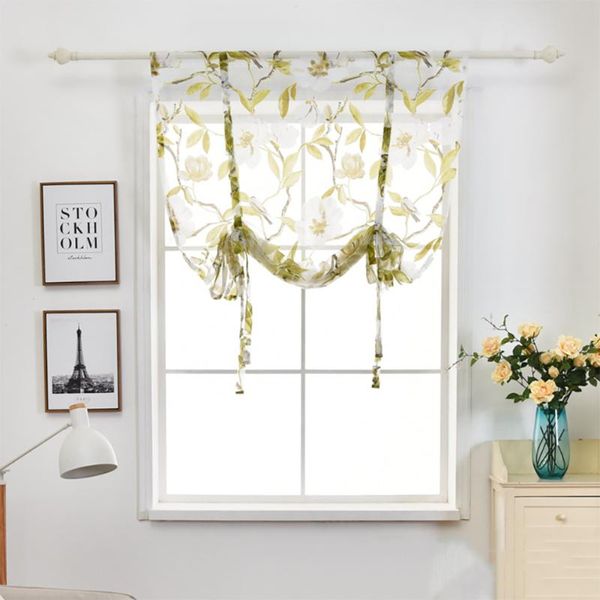 

curtain & drapes floral bird roman curtains for kitchen window treatment sheer tulle bedroom multiple size home decor