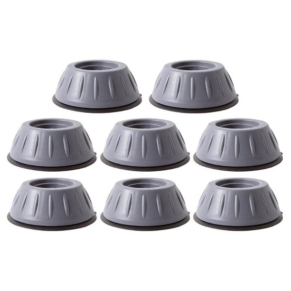 

bath mats 8pcs washing machine non-slip foot furniture accessories (gray)