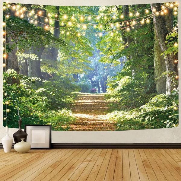 

tapestries nknk brand forest tapestry landscape home tapestrys trees beautiful tenture mandala wall hanging hippie