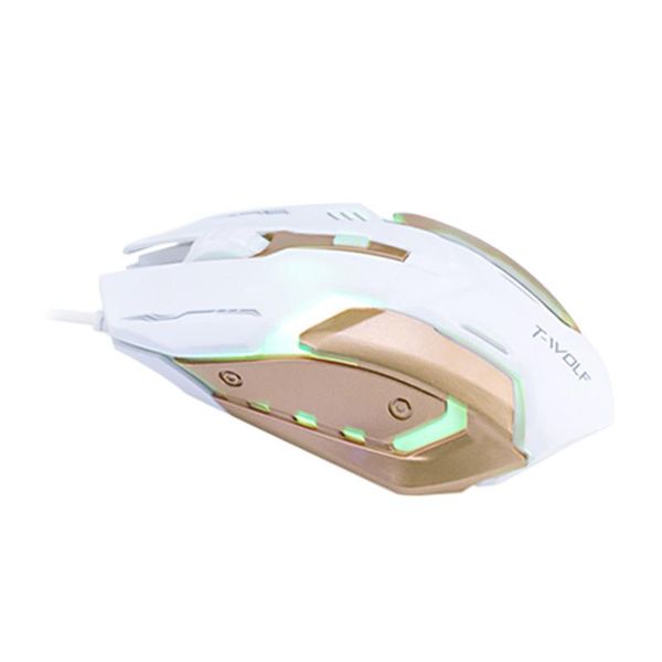 

mice optical 4000dpi usb wired metal pro gamer gaming mouse led ergonomic au
