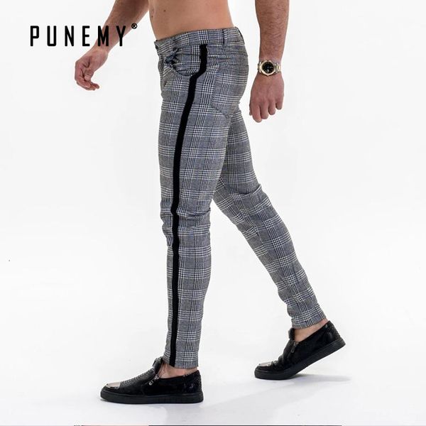 

2021 new joggers ny tight sportswear sweatpants plaid fitness trousers mens casual hip hop track bottom fashion pants men f5pr, Black