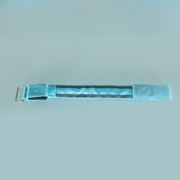 

elbow & knee pads flashing led light arm armband strap safety belt for night running cycling, Black;gray