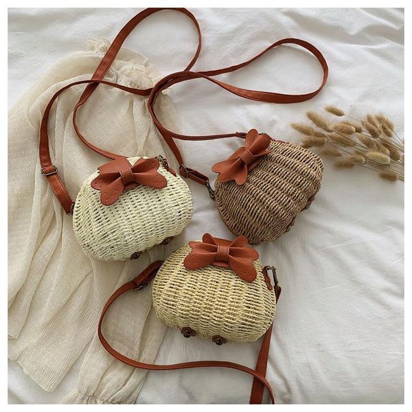 

evening bags wholesales 2021 summer ladies cute straw cross-doby bag