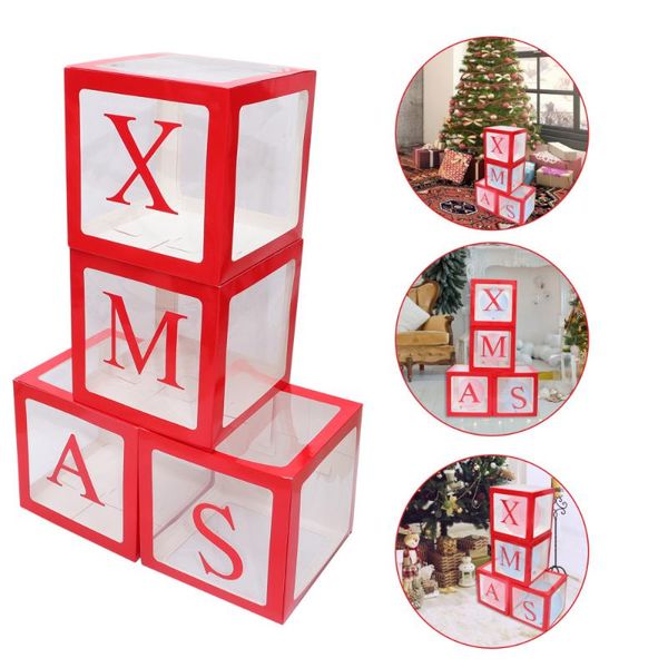 

gift wrap 1 set xmas balloon boxes christmas cases party supplies