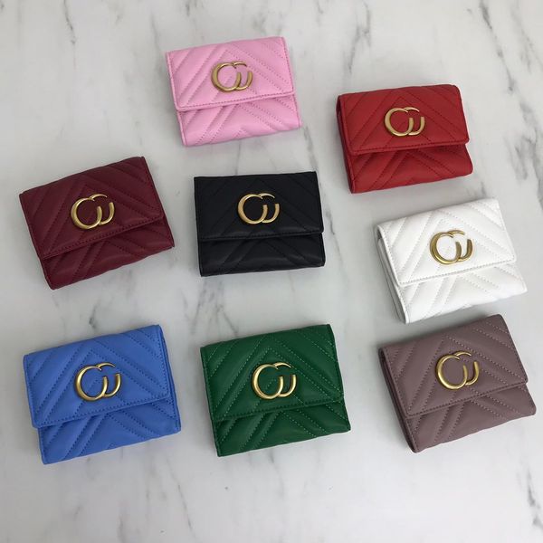 

2021 fashion designers wallets luxurys mens women leather bags classic bee tiger snake letters purses original box digram card holder 474802, Red;black