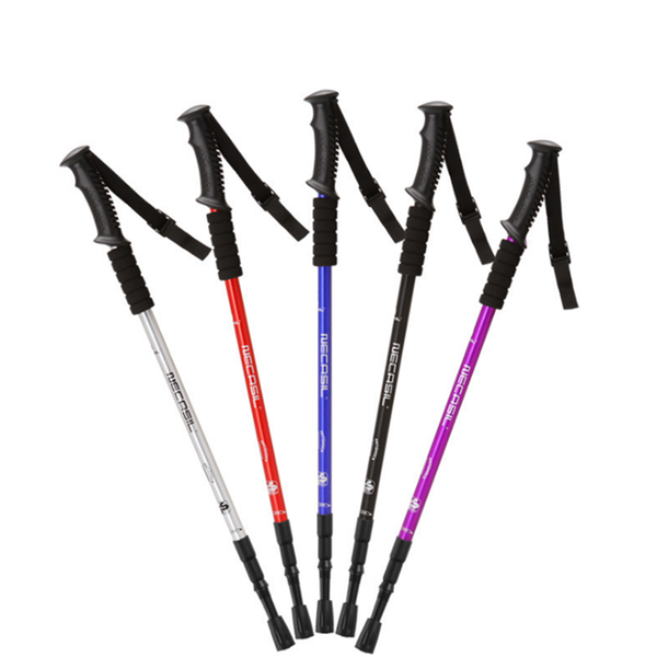 

trekking poles 135 cm walking sticks aluminum alloy hiking trails shockproof