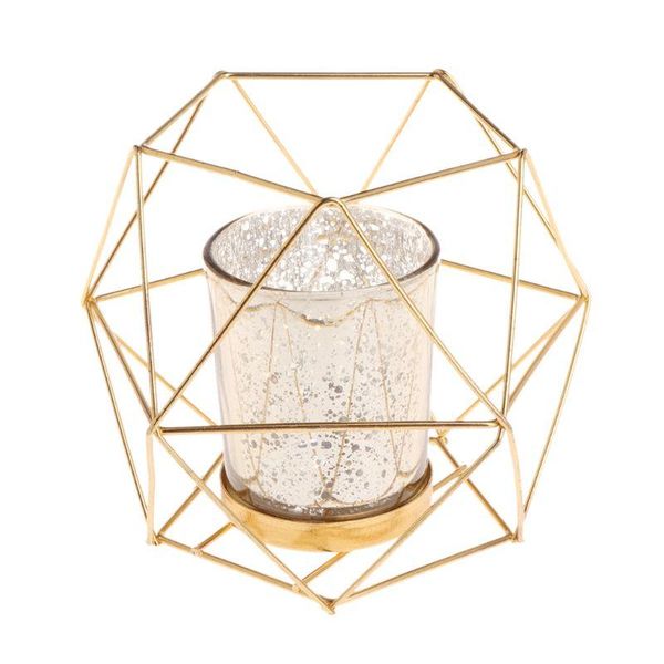 

candle holders nordic style 3d geometric candlestick metal holder wedding home decor drop